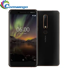 2018 Nokia 6 TA-1054 Ram 4G Rom 64G Android 8 Snapdragon 630 Octa core 5.5” FHD 16.0MP 3000mAh Fingerprint Mobile phone