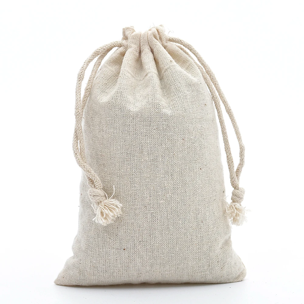 cotton drawstring gift bags