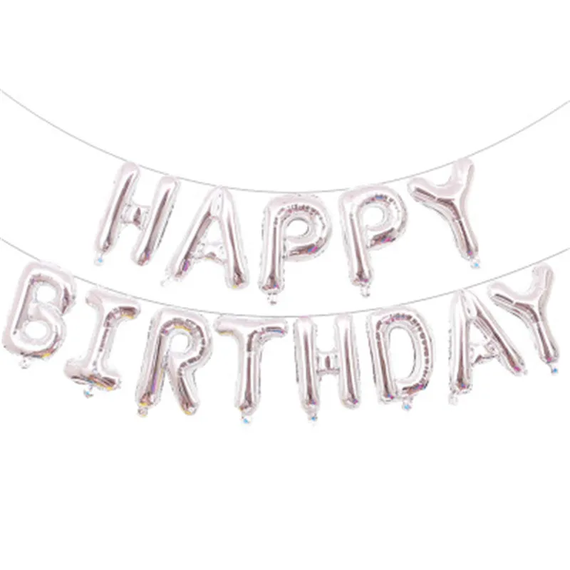 1 комплект 16 дюймов буквы фольгированные шары «С Днем Рождения» Happy День рождения украшения Детские воздушные шарики с алфавитом Baby Shower поставки