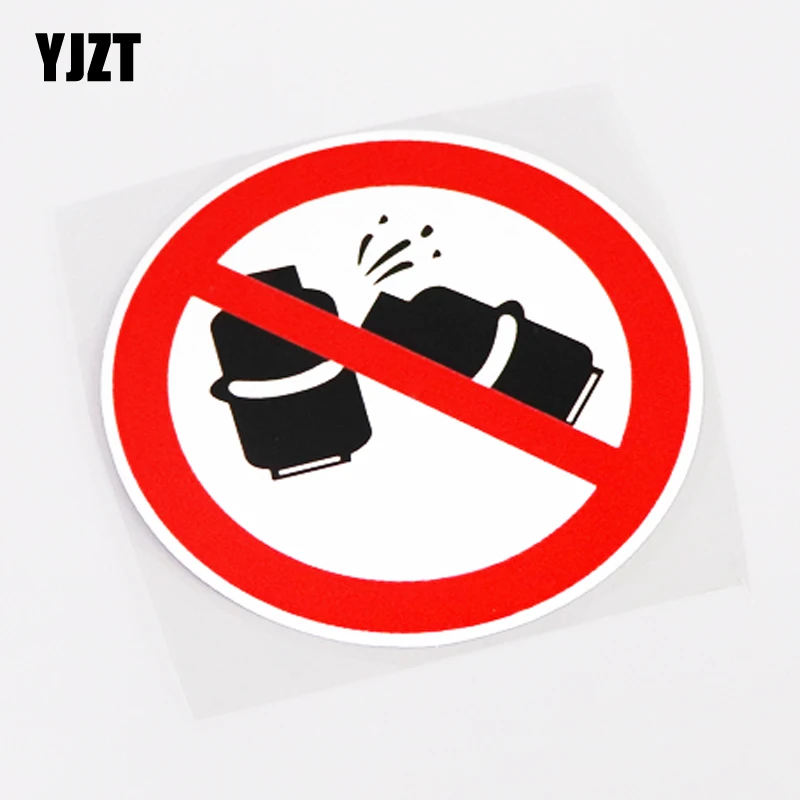YJZT 11CM*11CM Prohibit Ram PVC Car-styling Car Sticker Decal Accessories 13-0690 | Автомобили и мотоциклы