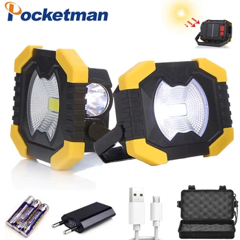 

Portable Work Light 2400mAh Battery Solar energy Light Tent Lantern USB Rechargeable Searchlight For Hunting Camping Latern