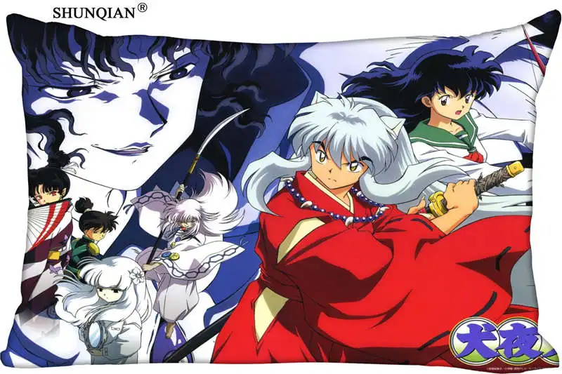 Inuyasha Pillow Case (Two sides) New arrival Custom Zippered Rectangle soft cover Home Textile | Дом и сад