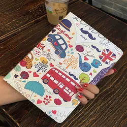 Caso para ipad 9th 10.2 pro 11 10.5 ilustração bonito dos desenhos animados caso resistente a riscos capa para ipad mini 6 5 4 3 2017 2018