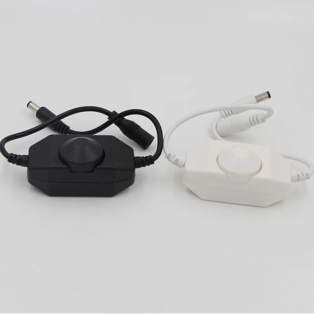 

New Mini 12-24V LED Brightness Adjust Switch strip Dimmer Controller dc male for Single Color LED flexible Strips Light