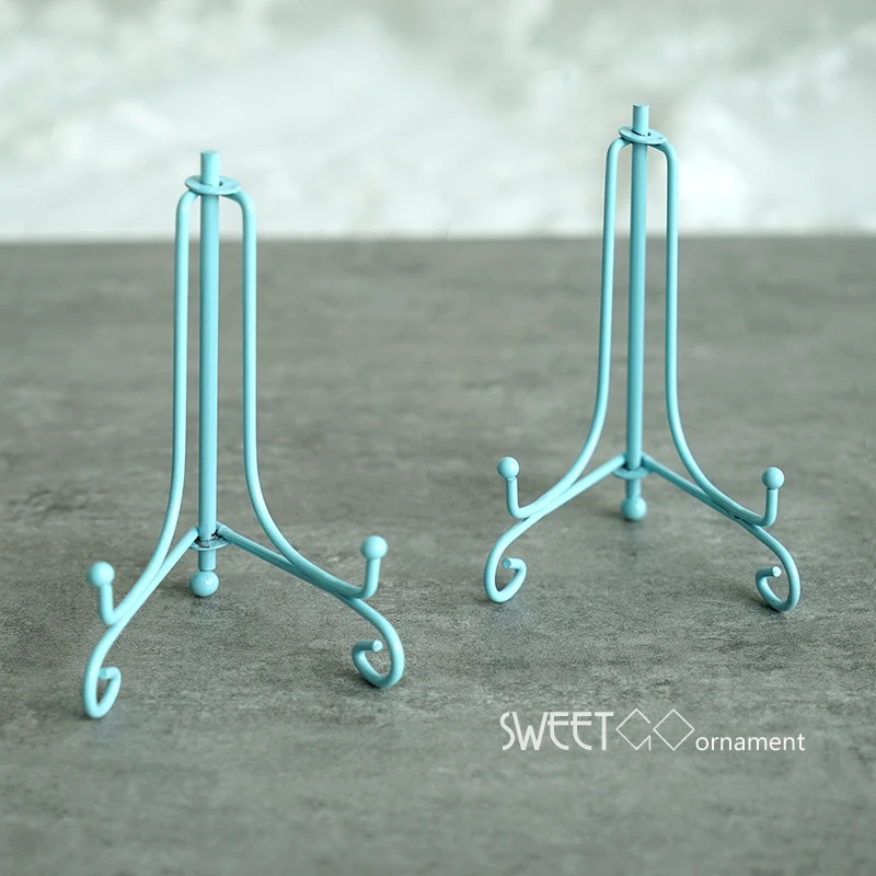 

blue cookies stand dessert decorating holder 10cm bakeware tools easel decoration for wedding party Baby girl birthday