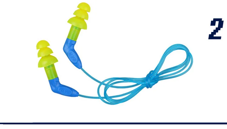 2 пары 3M 340-8002 Рождественская елка затычки для ушей Мягкие силиконовые, со шнуром шумоподавляющие наушники для плавания спальный кабинет