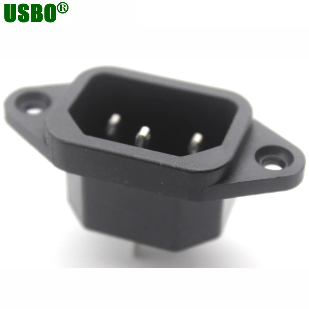 

Wholesale 250v 10a IEC320 C14 C13 3 sprong AC PDU UPS screw locked power outlet 3p electrical Panel Receptacle AC socket