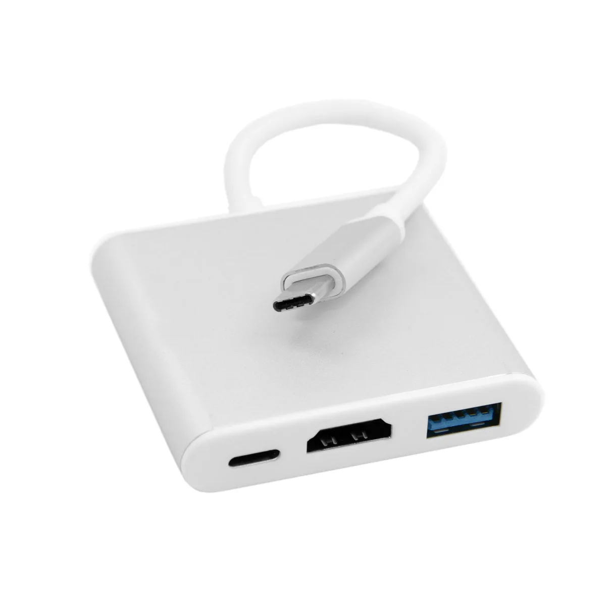 

USB-C USB 3.1 Type C to HDMI Digital AV & USB OTG & Charger Adapter Converter for Lap top Mac book Silver Color
