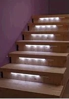 Battery Led Stair Light Cabinet Sensor 14pcs Abs Battery Led Torch Emergency Light With Vibration Sensor White Color Automatically Intelligent Wooden Stair