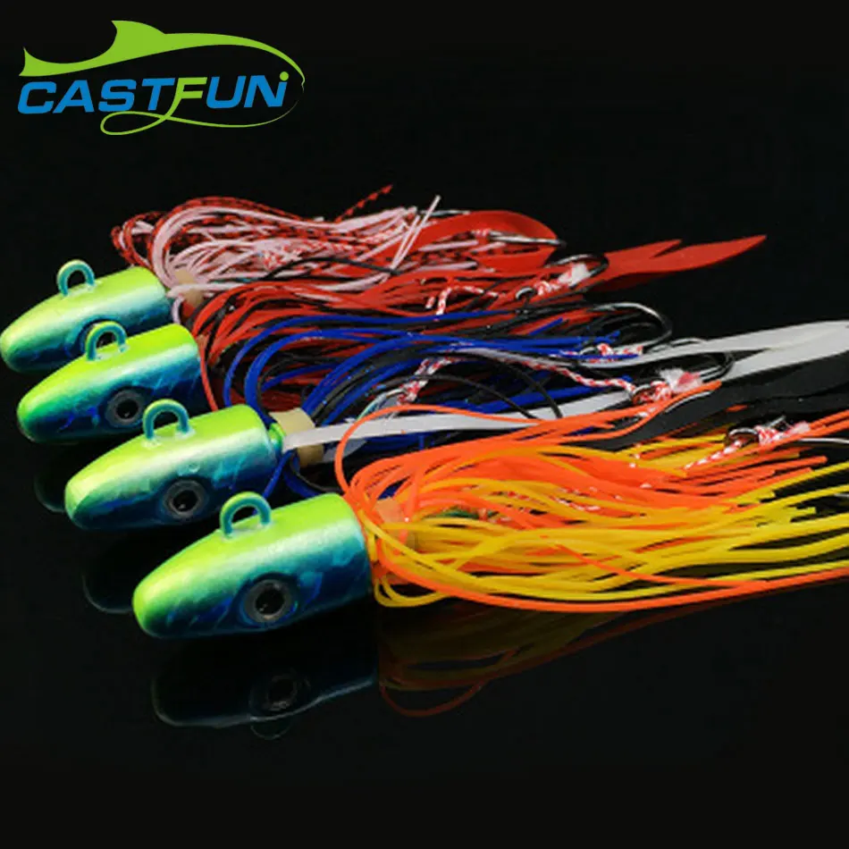 Madai Jig 32g Lead Head Lure With Squid Skirt Ocean Fishing Slow