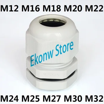 

Metric System M12-M32 for 3-20mm Cable CE Waterproof Nylon Plastic Cable Gland Connector include O-Rings or Flat gasket