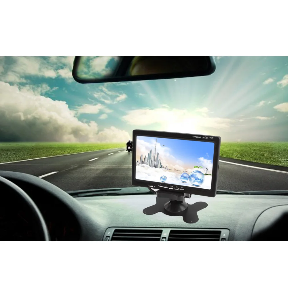 7 ''2CH HD 800*480 TFT lcd цветной экран Автомобильная камера заднего вида монитор для камеры заднего вида Авто парковочный резервный Обратный монитор