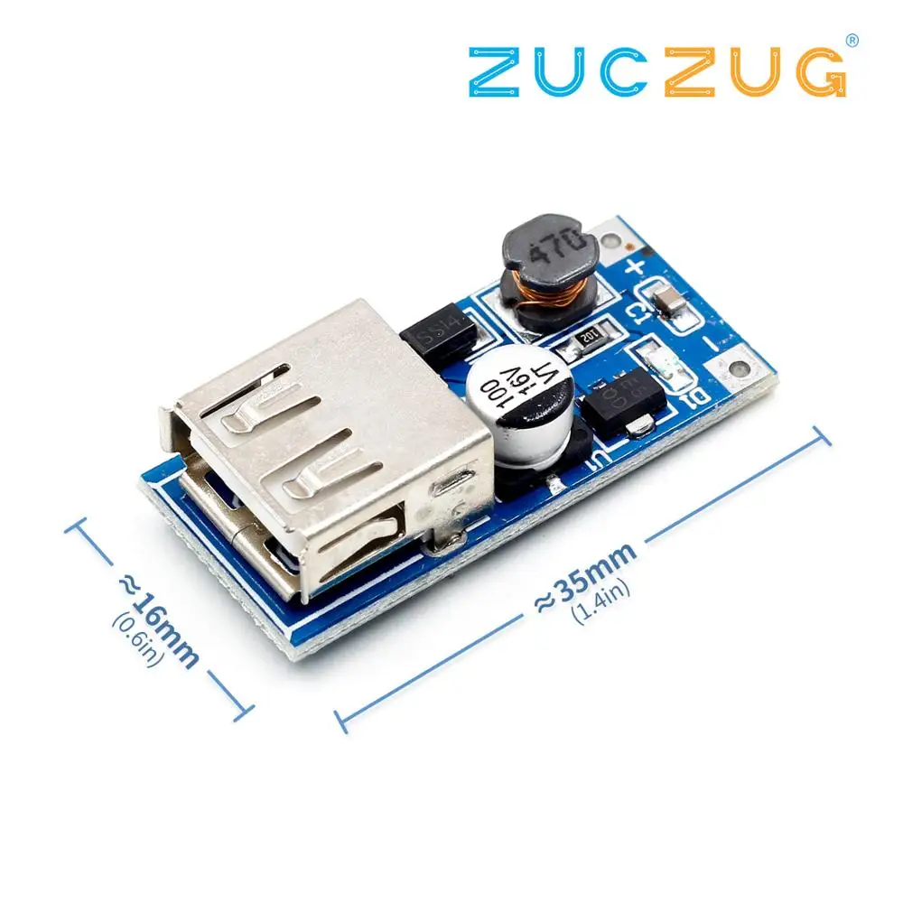 

DC-DC Boost Module (0.9V ~ 5V) 600mA Boost Converter Step Up Module USB Mobile Power Boost Board TP4056 18650