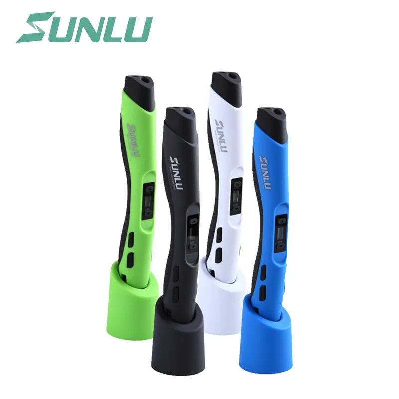 

SUNLU 3D Printer Pen SL-300 new DIY gift free ship with UK EU US Plug 8 Digital Speed Control for Drawing and DIY