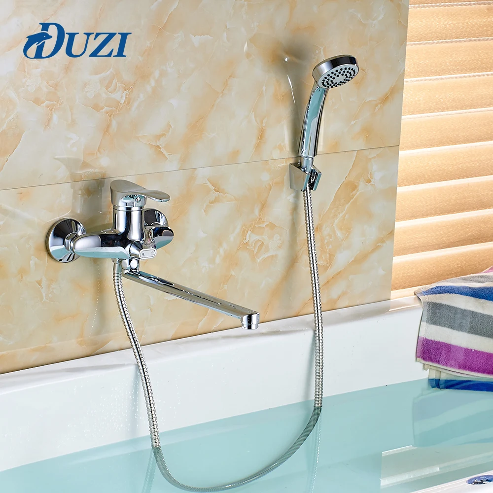 DUZI Shower Faucet Bathroom Faucet Dual Control Wall Mounted Brass