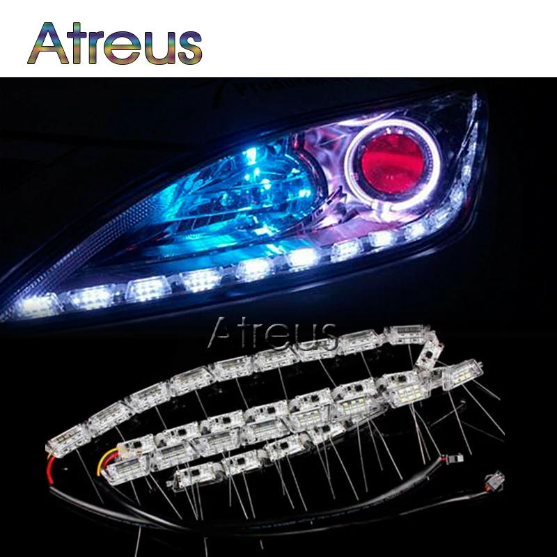 Автомобильные светодиодные дневные ходовые огни Atreus для Mercedes W203 W211 W204 Porsche 911 Cayenne