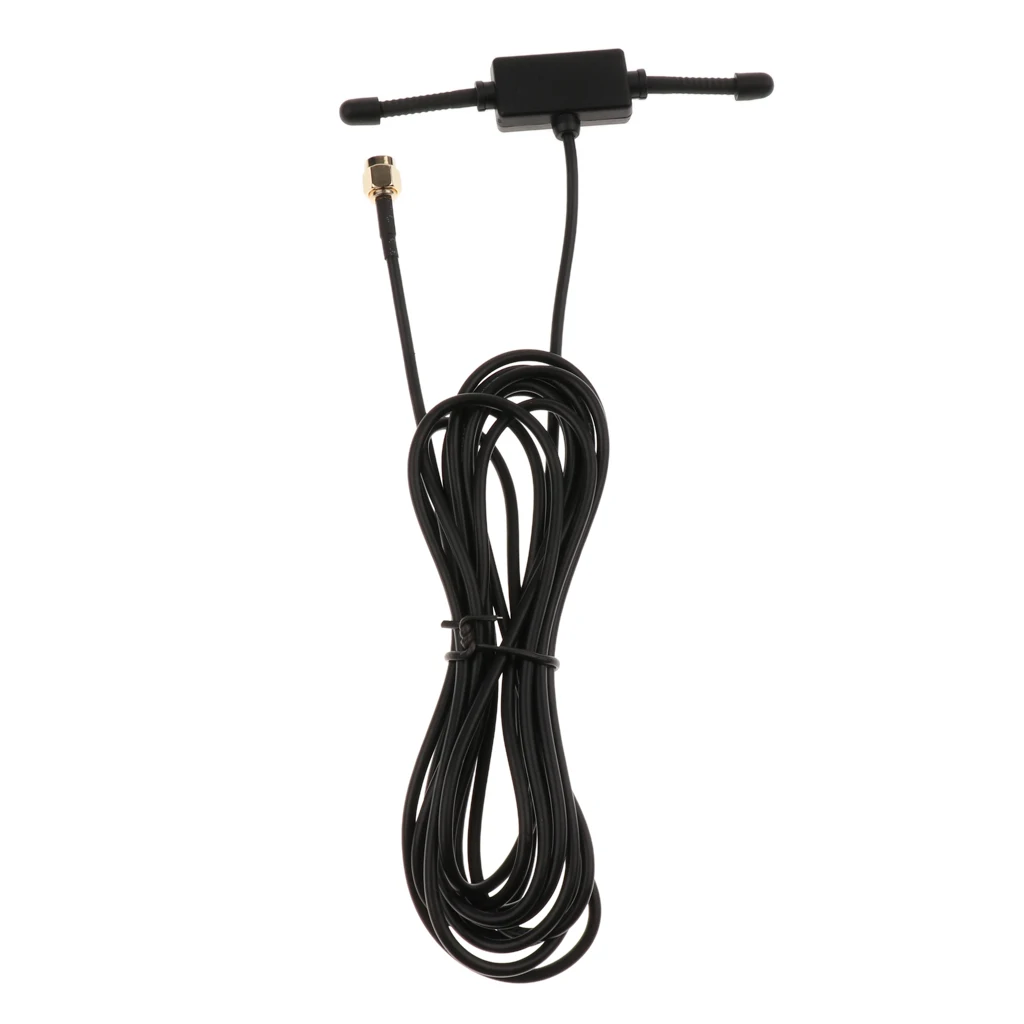 433Mhz Radio Antenna 3dBi SMA Male Connector T Shape for Ham Radio 3Meters