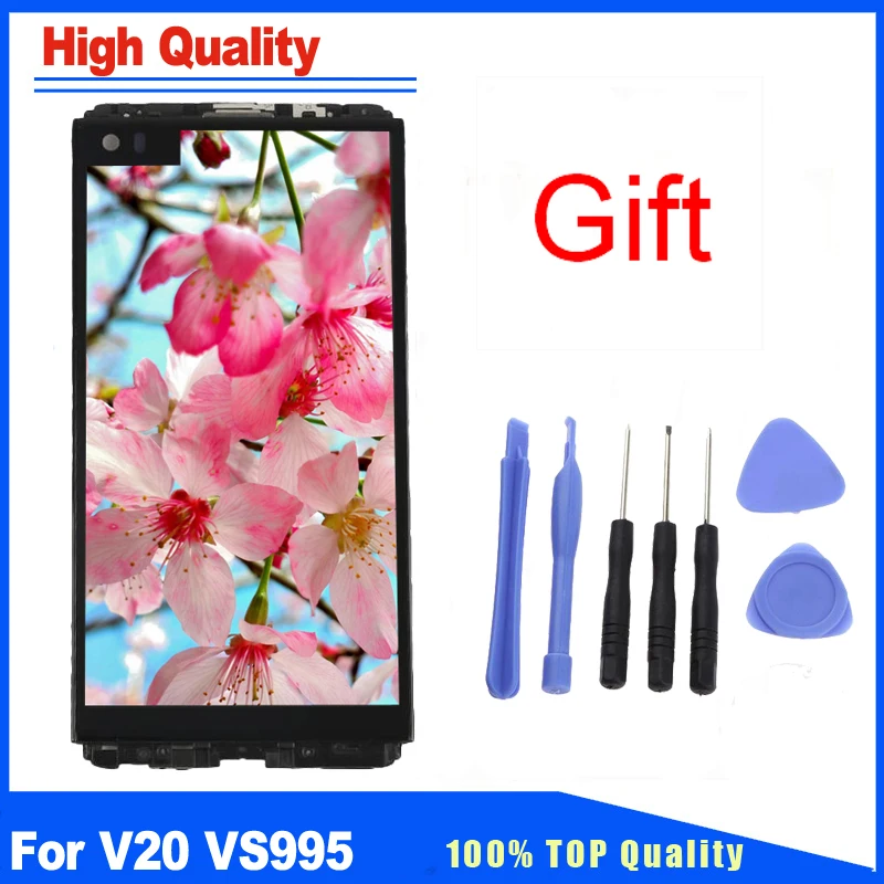 

For LG V20 LCD Display VS995 VS996 LS997 H910 H918 H990 Touch Screen Digitizer With Frame Full Assembly Replacement Kits