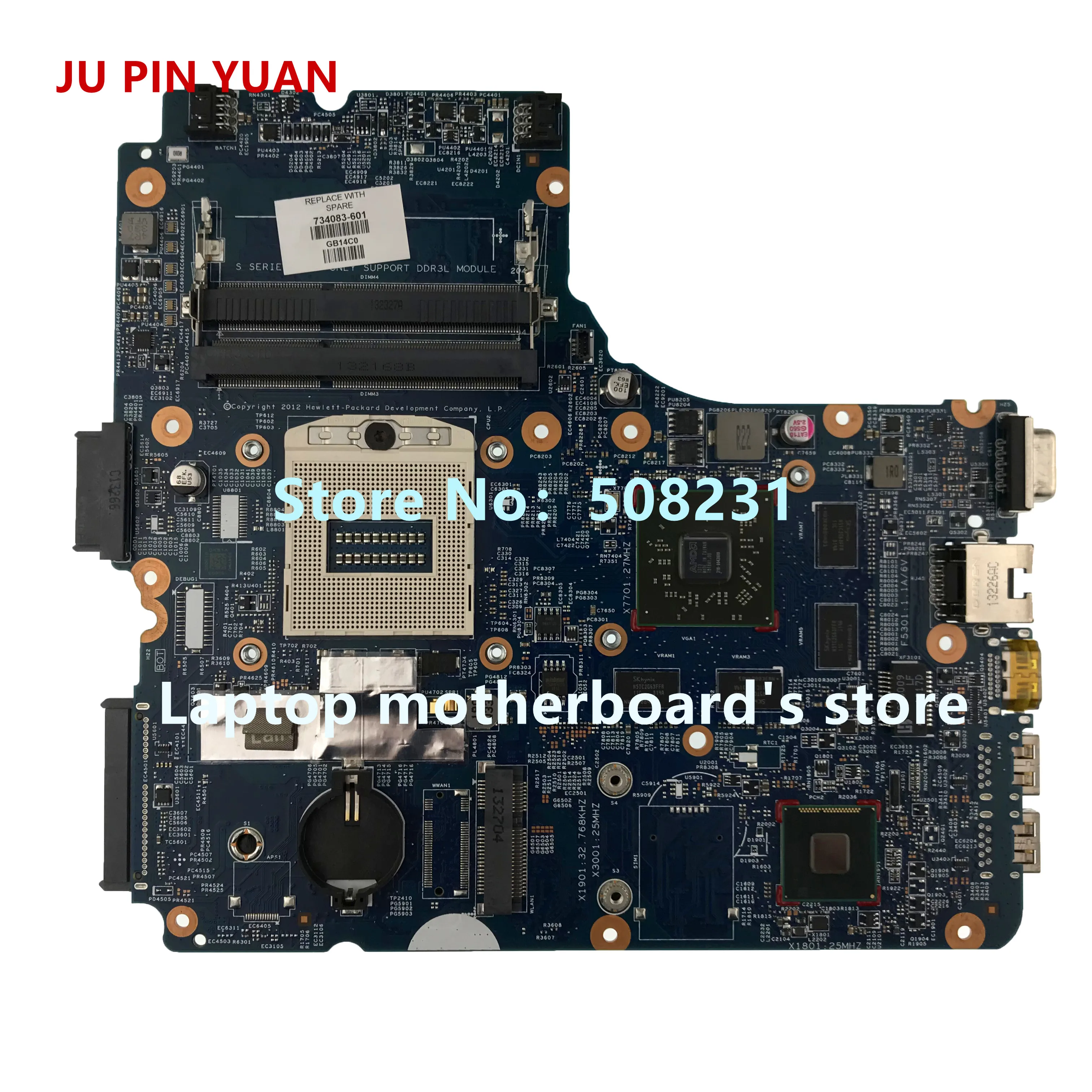 JU PIN юаней 930577-601 DCM40 LA-F031P материнская плата для hp ноутбука 14-BF 14-bf058TX Тетрадь PC 940 м X 2 ГБ i5-7200U полностью протестированы