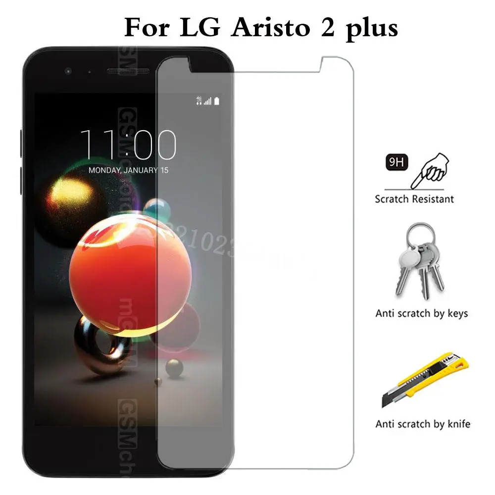 

2.5D 0.26mm 9H Premium Tempered Glass For LG Aristo 2 plus Screen Protector Toughened protective film