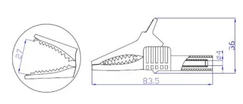 83mm Alligator Clip