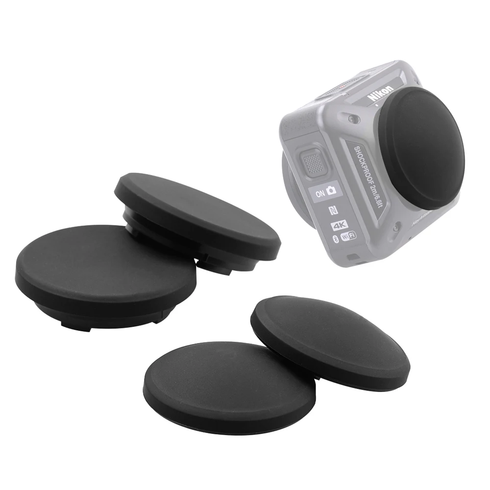 4pcs Soft Silicone Camera Protective Lens Cap Set for Nikon Keymission