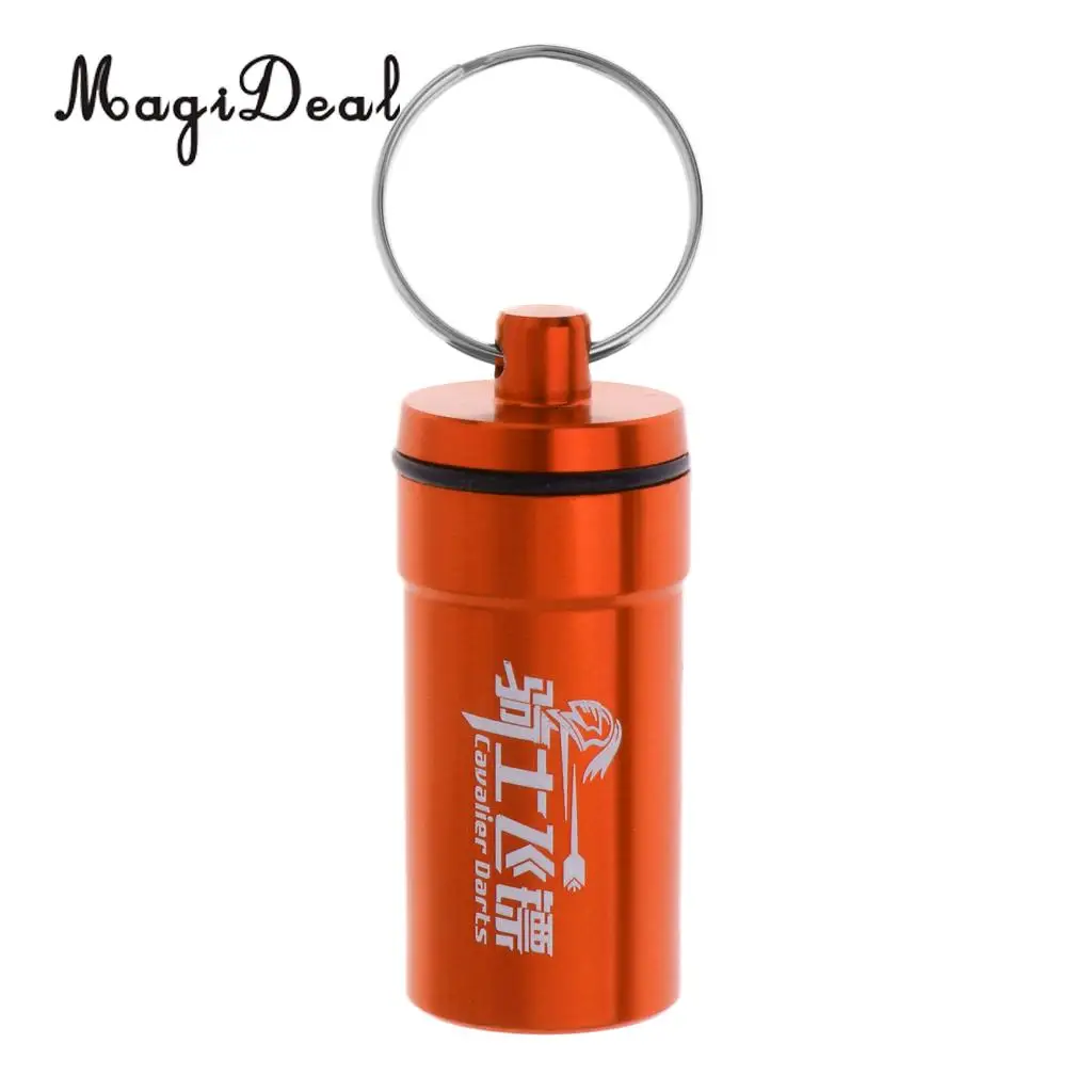 Dart Soft Tips Points Flights Protector Storage Box Portable Dart Accessories Waster O-Ring Supplies Carrying Holder w/ Key Ring