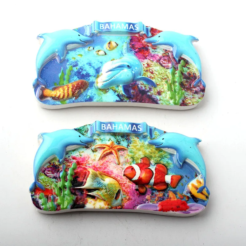

Bahamas Resin Fridge Magnet Tourist Travel 3D Fridge Magnet Sticker Travel Souvenir Kitchen Home Decoration Accessories