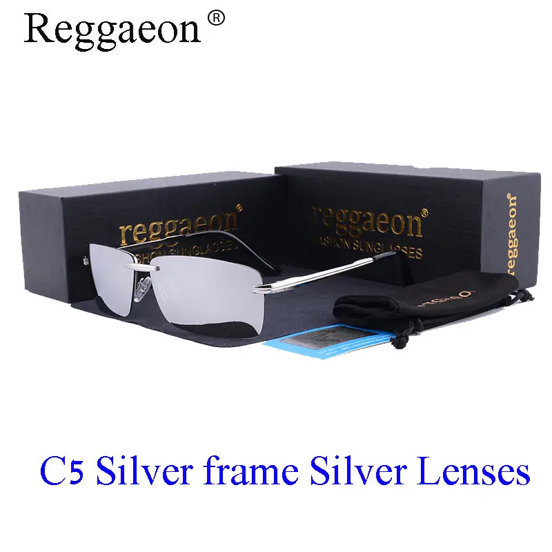 

2018 reggaeon men Classic Brand Designer Rimless Sunglasses Sol Mujer Luxury Polarizing Sunglasses Retro SunGlasses UV400