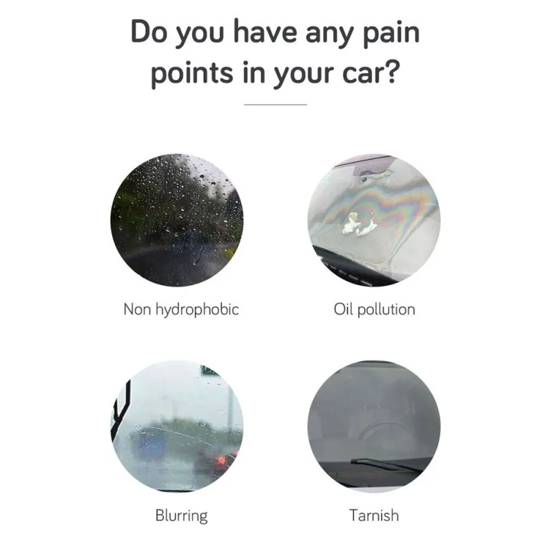  120ml Auto Windscreen Coating Liquid Glass Nano Tech Car Coating Kit Crystal Hydrophobic Rain Water