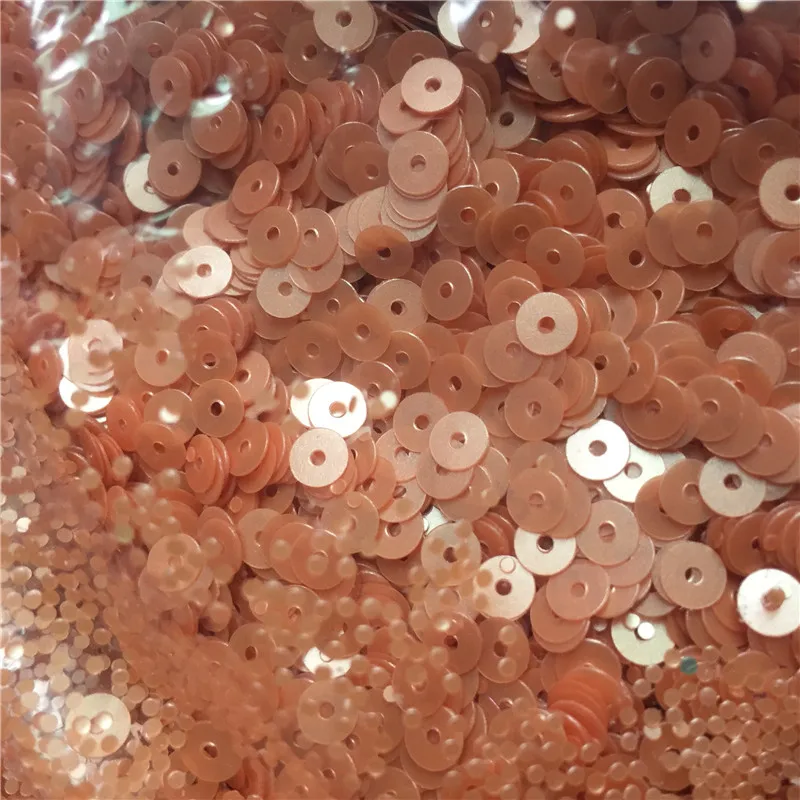 

New!!! 30g(6000pcs) Matte Nut Pink Color Flat Round Loose Sequins for Crafts Paillettes Sewing Wedding Crafts PVC DIY Materials