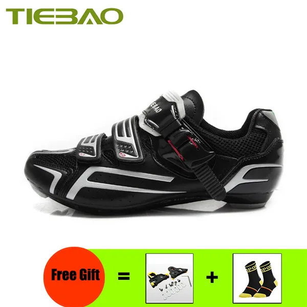 Tiebao sapatilha ciclismo, обувь для шоссейного велоспорта, самоблокирующаяся,, мужские, женские, дышащие, bicicleta carretera, суперзвезда, велосипедные кроссовки - Цвет: Cleats for 1268 B