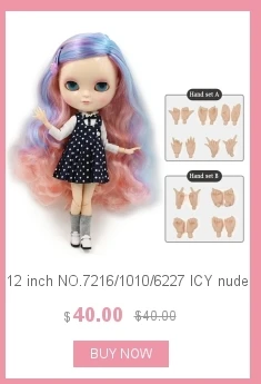 Одежда Blyth doll белая футболка черный комбинезон костюм для всего тела 1/6