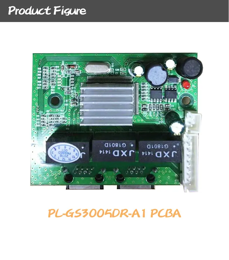 3 коммутатор, выделенный сетевой порт, расширение RJ45 с светодиодный дисплеем, полоса пропускания 10G PCBA плата OEM/ODM 1000 Мбит/с
