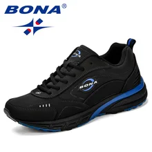 BONA 2018 New Running Shoes Men Breathable Zapatillas Hombre Outdoor Sport Sneakers Lightweigh Walking Shoes Jogging Shoes Man rax 2018 new arrival men running shoes for women breathable walking sneakers outdoor sport shoes men athletic zapatillas hombre