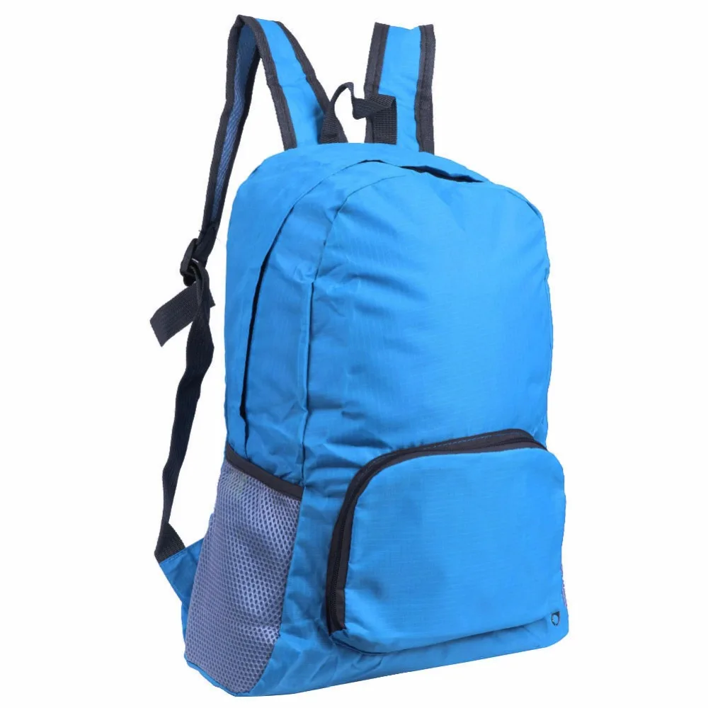 Polyester Waterproof Foldable Backpack Hiking Bag Outdoor Sports Cycling Bicycle Camping Mountaineering Climbing Travel Rucksack