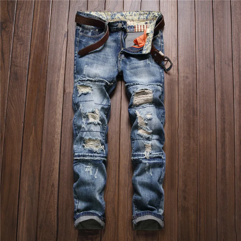 It's free shipping made easy At Jimmy Jazz we carry a wide selection of men’s jeans for the latest styles like biker jeans, including brands like True Religion, Levi’s and Embellish.