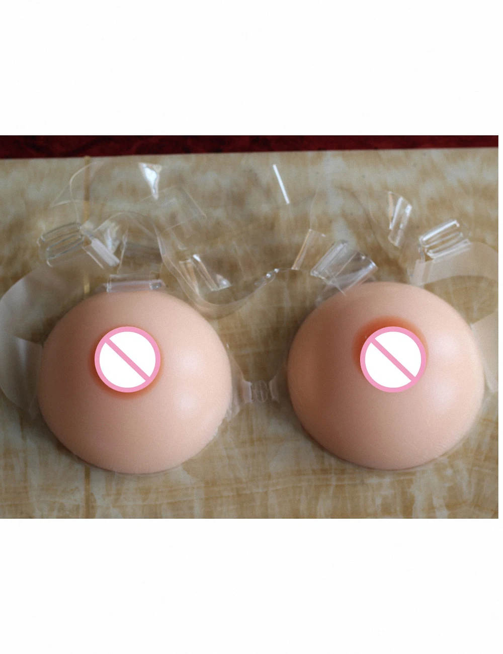 

Round Shape 300G A Cup False Silicone Breast Form Artificial Boob Enhancer False Tit For Transgender Crossdresser With Bra