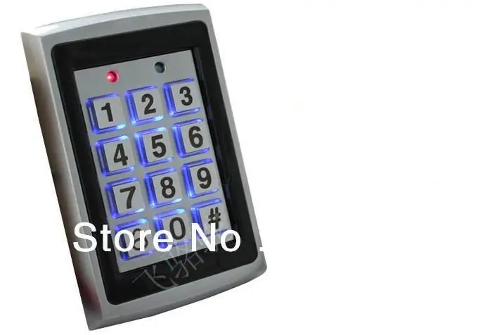 De Metal Teclado de Controle de Porta De Acesso de Proximidade Leitor RFID 125 kHz Suporte 1000 Usuários Senha Fechadura Da Porta Digital Elétrico