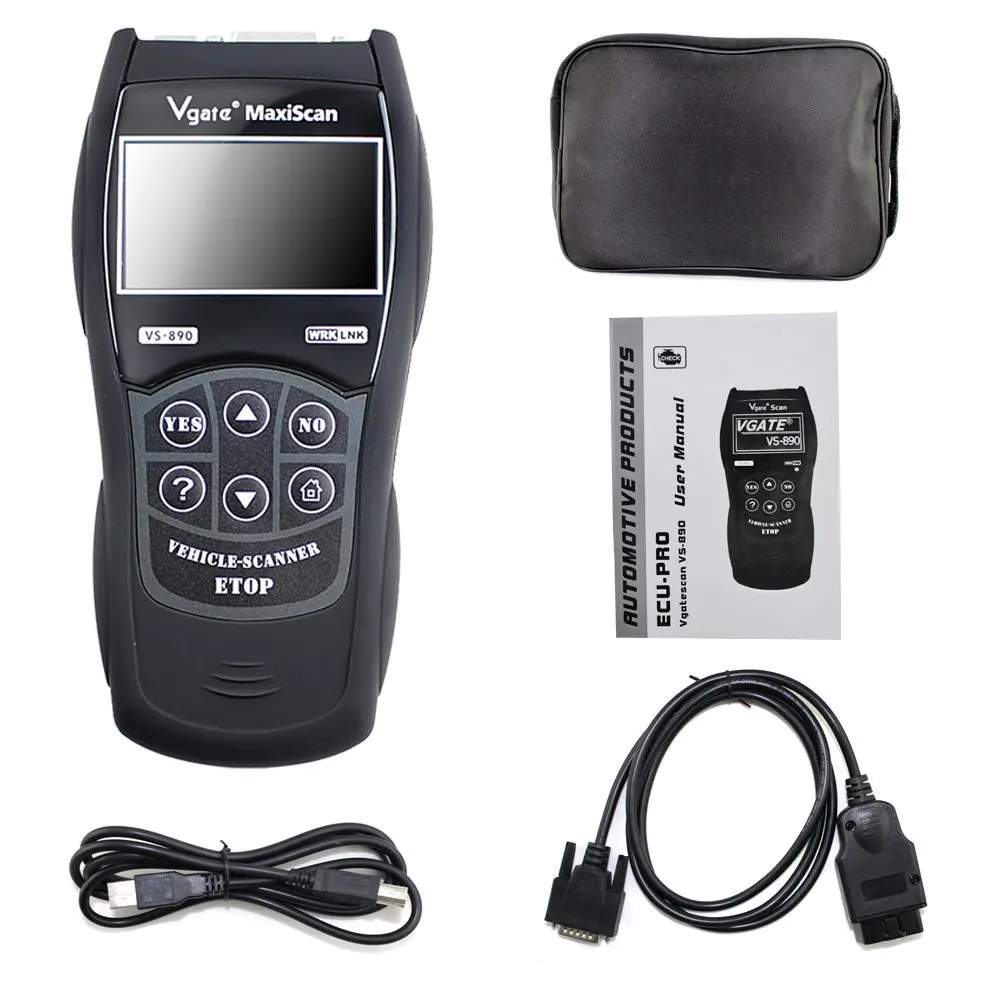 VS890 OBD2 считыватель кодов универсальный Vgate сканер многоязычный автомобильный