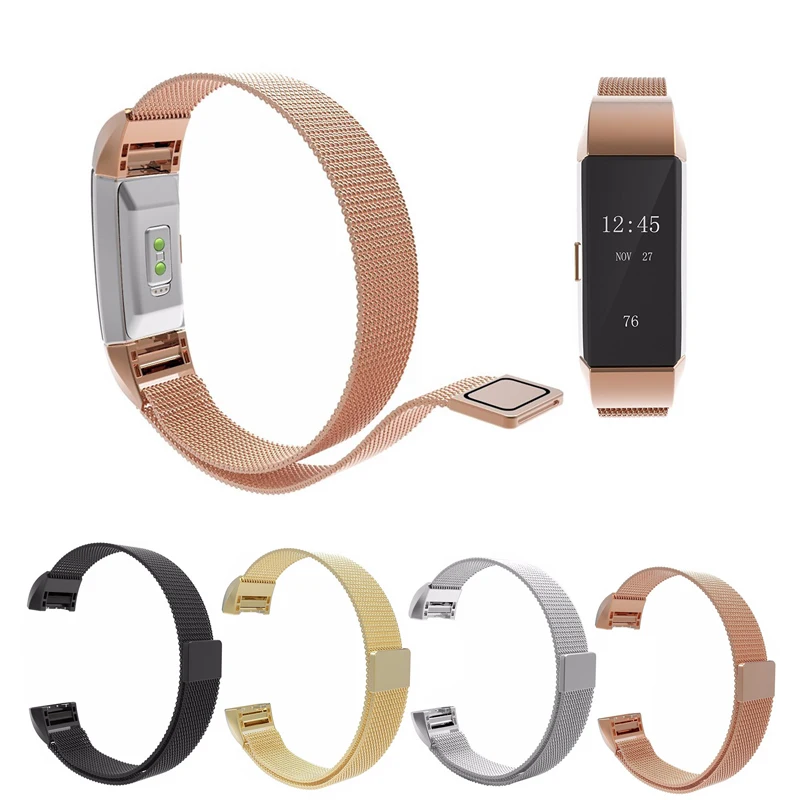 

BUMVOR milanese loop watch strap for fitbit charge 2 band Link Bracelet Stainless Steel strap for fitbit charge 2 Adjustable