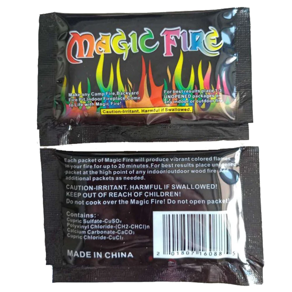 Мистический Огонь волшебные трюки с цветным пламенем пакетики для костра камина