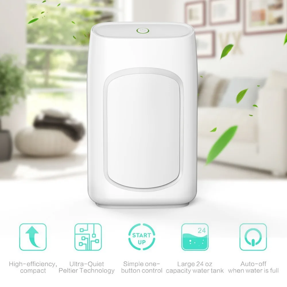 

700ml Home Air Purifier Dehumidifier Semiconductor Desiccant Moisture Absorber Car Air Dryer Electric Cooling Machine