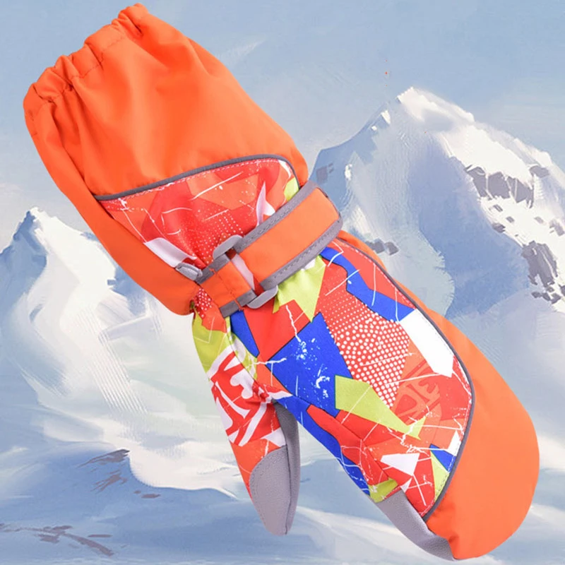 Niños a prueba de viento impermeable Guantes de esquí prevenir resbaladiza Guantes niños esquí nieve Guantes de esqui Niños a prueba de viento impermeable Guantes de esquí prevenir resbaladiza Guantes niños esquí nieve Guantes de esqui