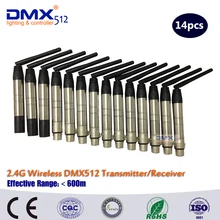 Быстрая DHL XLR Беспроводной DMX передатчик/приемник 14 шт./лот