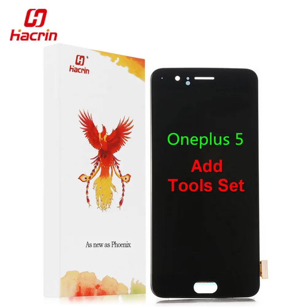 Hacrin Oneplus 5 LCD Display Touch Screen Digitizer High Quality Replacement For One Plus Five 5