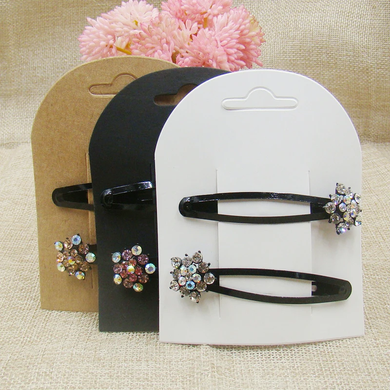 

zerongE jewelry500PCS/Lot 8*10cm Jewelry Blank Paper Card Packaging Displays Jewelry New Hair Clip Cards Accept custom