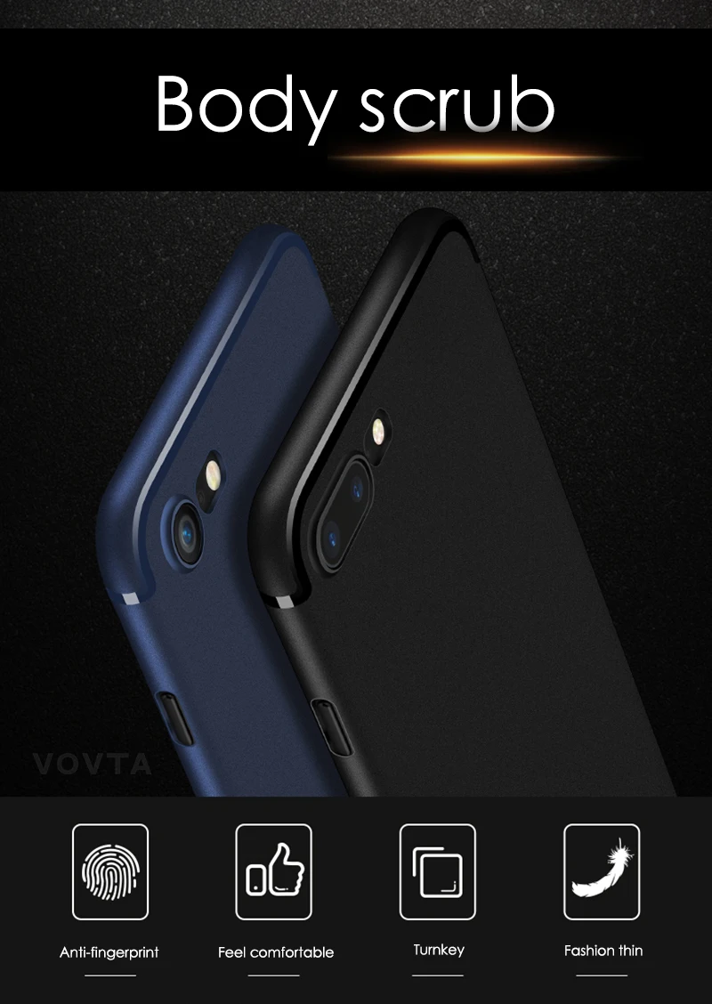 VOVTA Luxury Brand Silicone TPU Case for iPhone 7 Cases 7 plus 8 Soft Silicon iPhone 8 Case 8 Plus Candy Full Cover Phone Cases 1