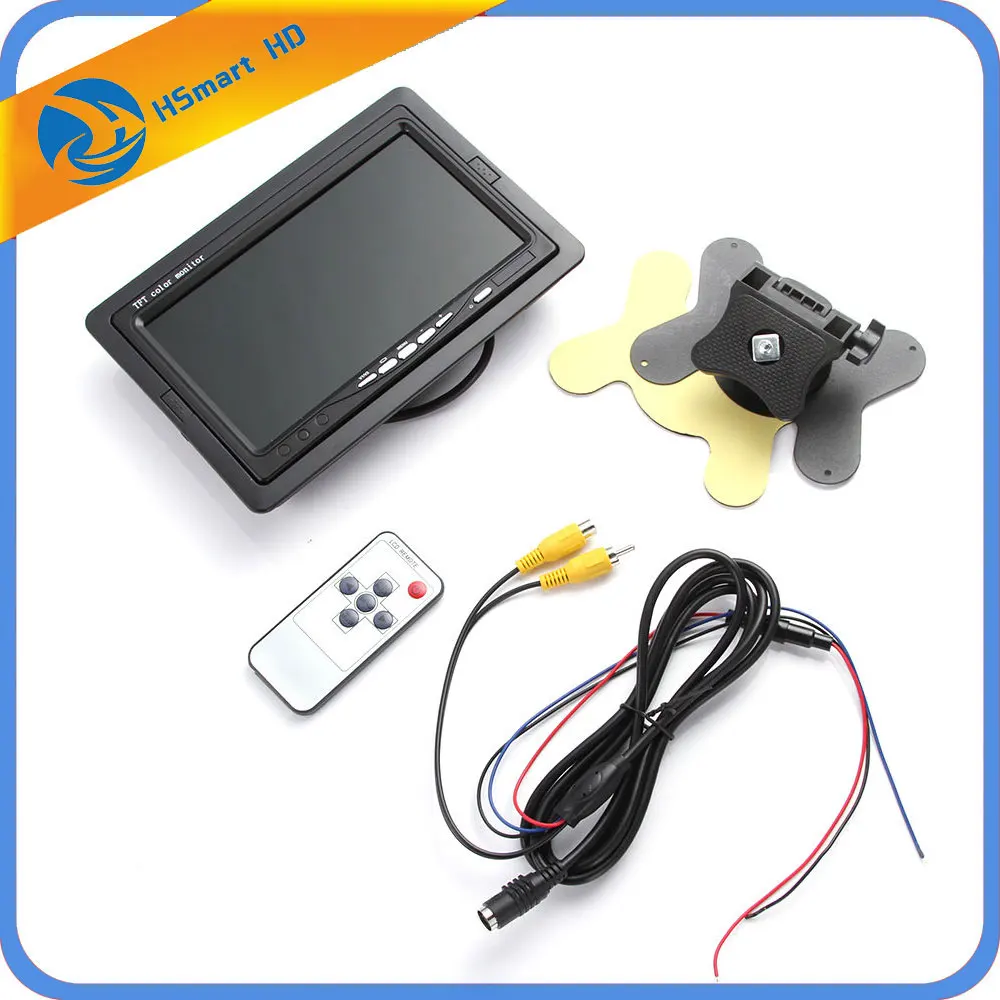 

2 Channel 7'' Headrest TFT LCD Color Monitor For Auto Car VCR Mobile DVR Cameras Car Mobile DVR System