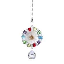 H& D хрустальная люстра в форме шара призмы Подвески часть 7 Чакра Suncatcher Радуга производитель Висячие капли для свадебной вечеринки домашний декор